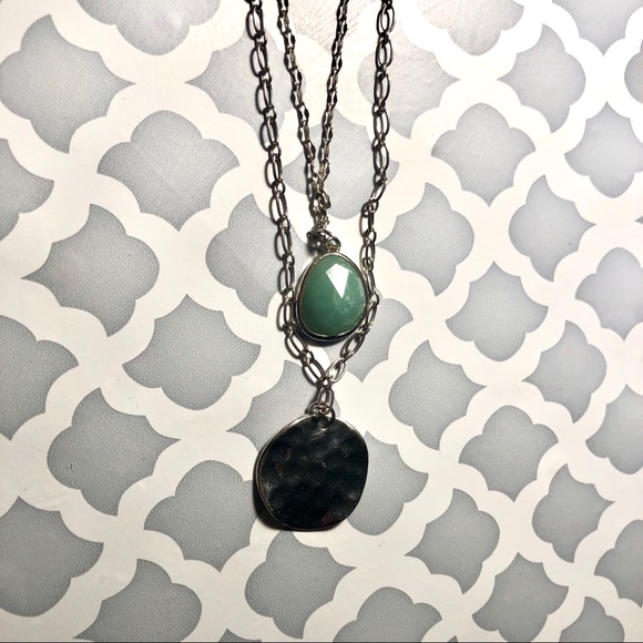 NWT Torrid Silvertone 3 chain layered necklace - Picture 3 of 7